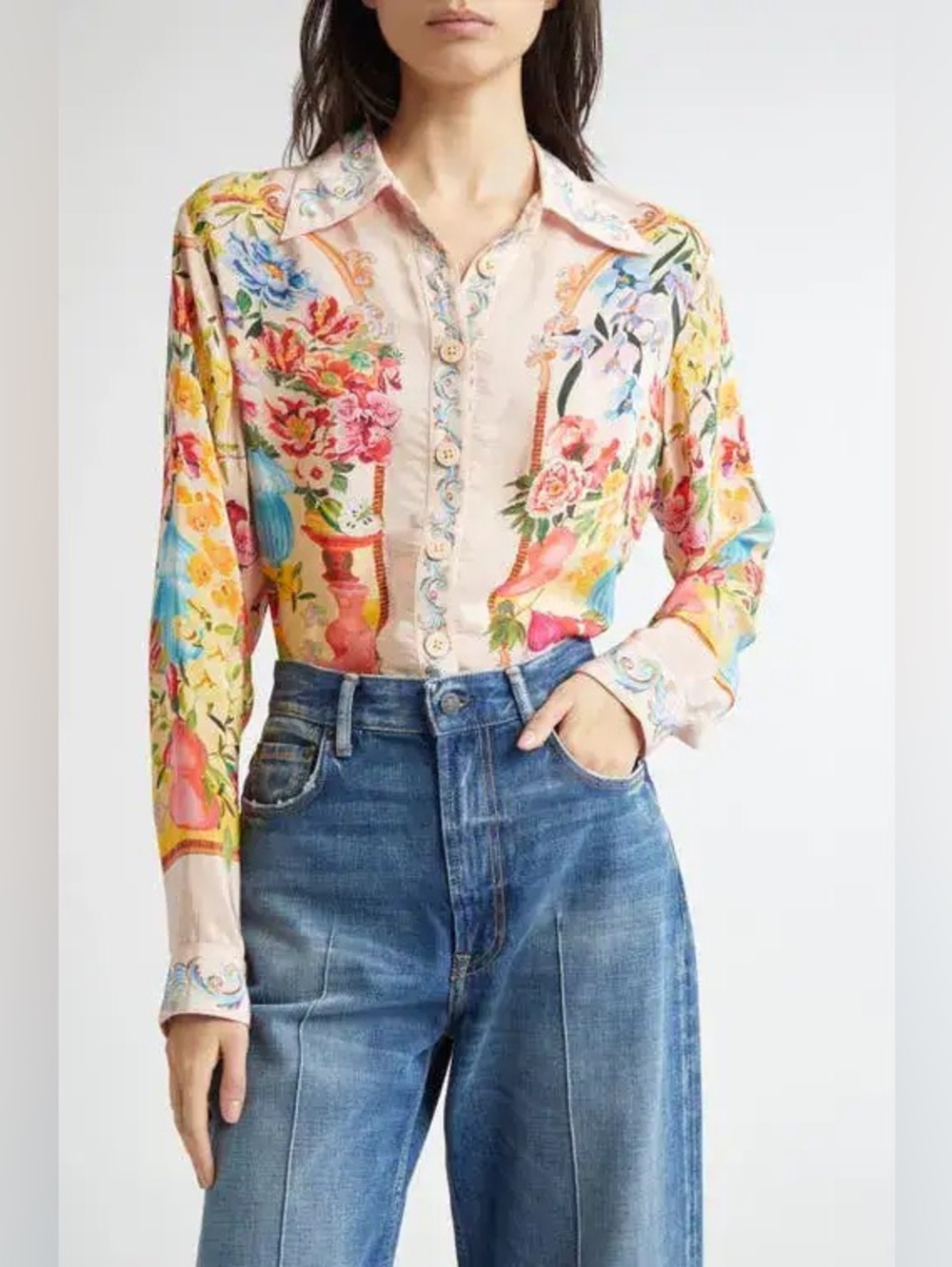 Farm Rio: Garden Terrace Floral Button-Up
Shirt - Picture 5 of 10